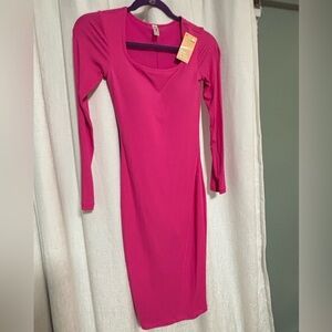 POPILUSH pink shape wear dress